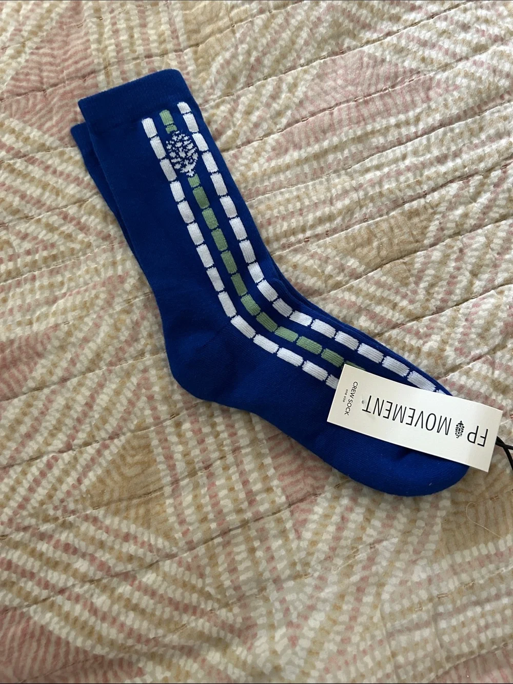 Women’s Blue Performance Crew Socks - Packable Comfort